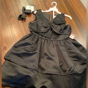 New with Tags! Cat & Jack Black dress & matching headband. Gorgeous! Size 10/12
